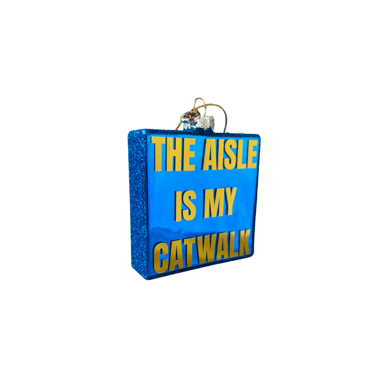The aisle is my catwalk!